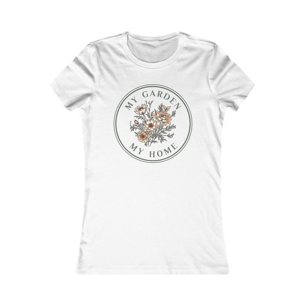 My Garden My Home – Florales T-Shirt für Gartenliebhaberinnen