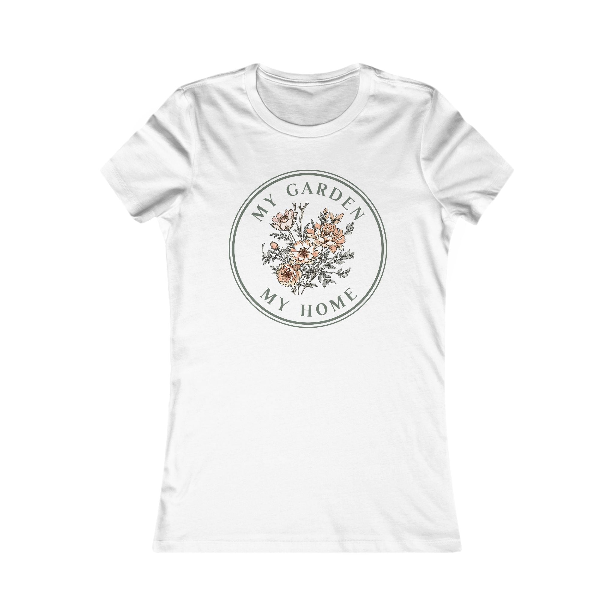 My Garden My Home – Florales T-Shirt für Gartenliebhaberinnen