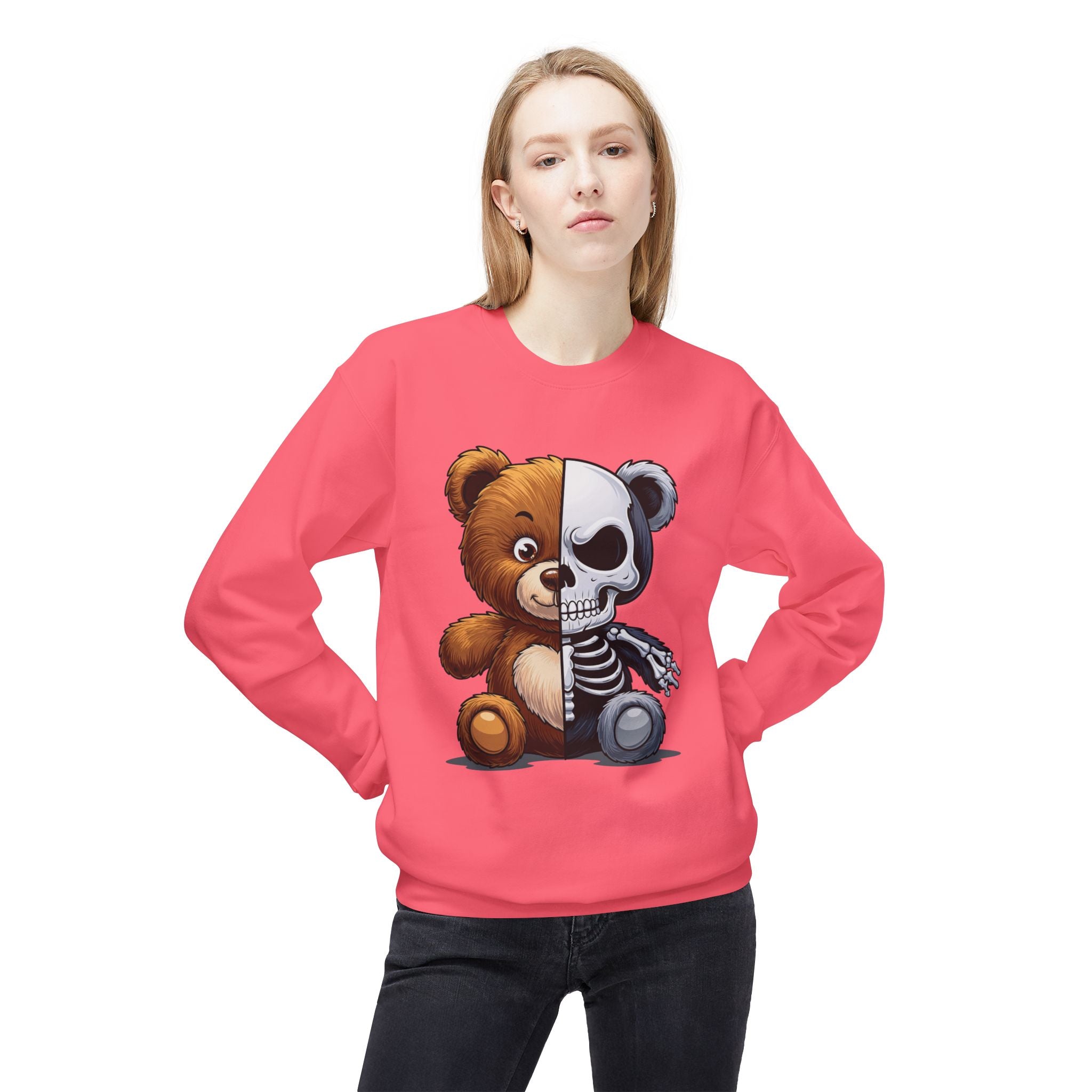 Sweatshirt Teddybär Skuril Fun Pullover in diversen Farben
