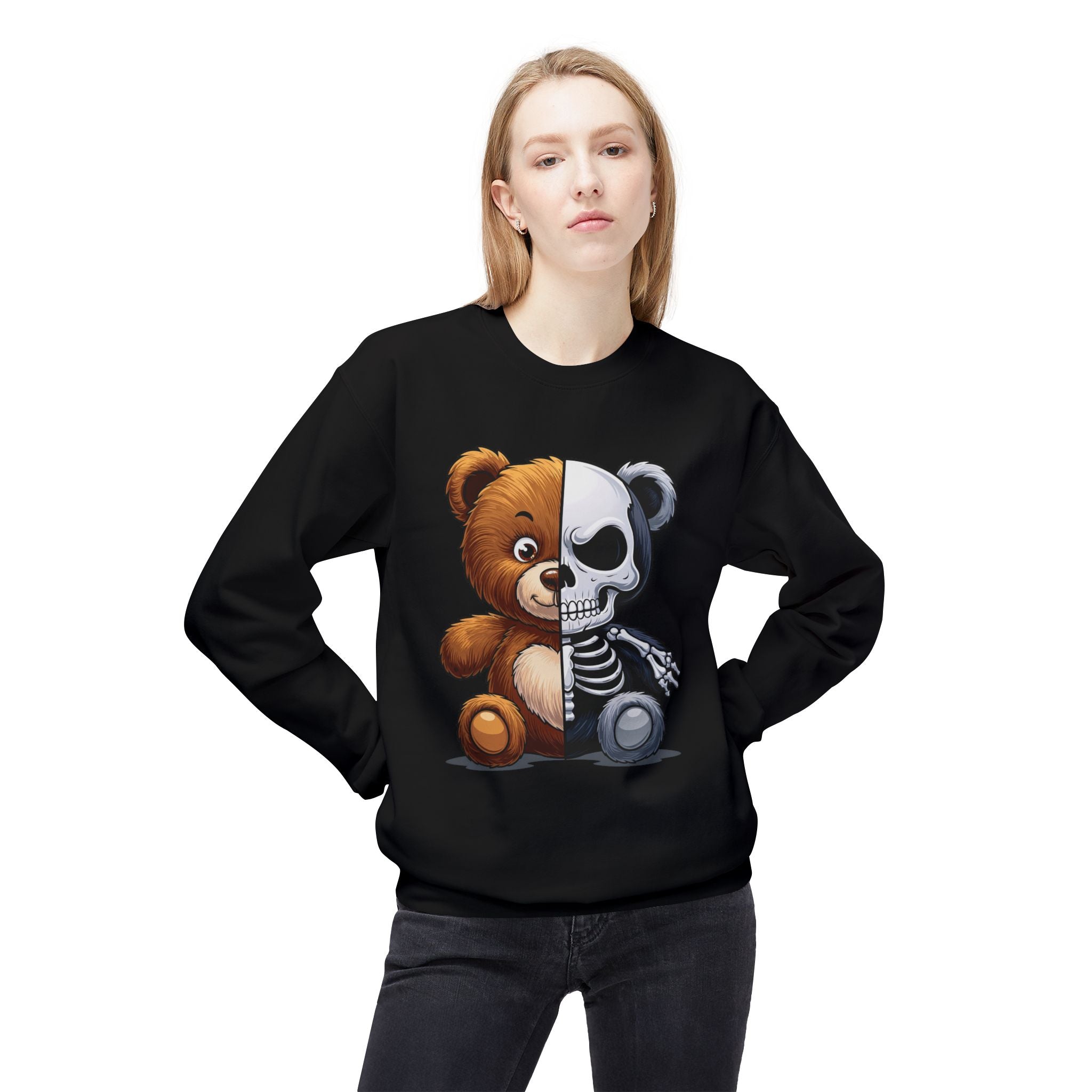 Sweatshirt Teddybär Skuril Fun Pullover in diversen Farben
