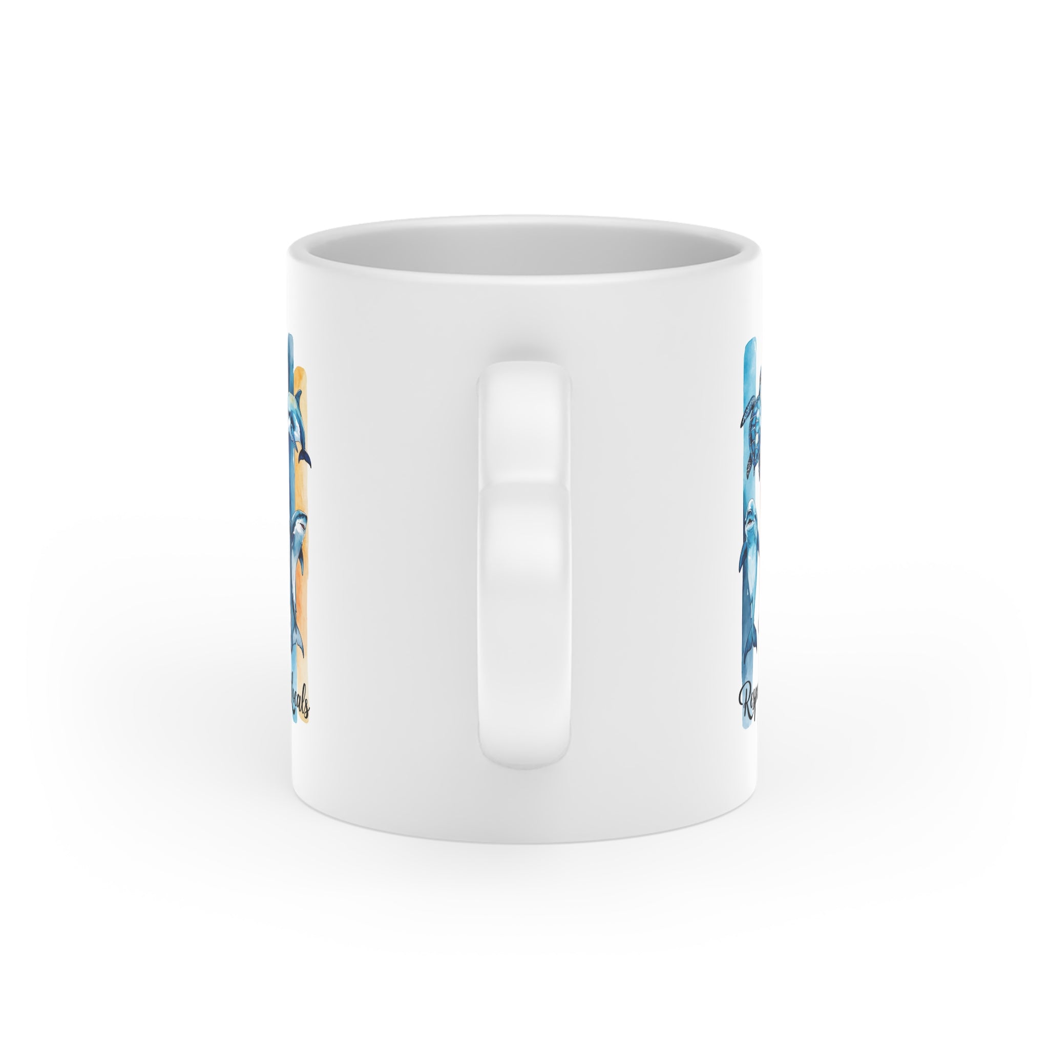 Respect the Locals Tasse – Aquarell Meerestiere