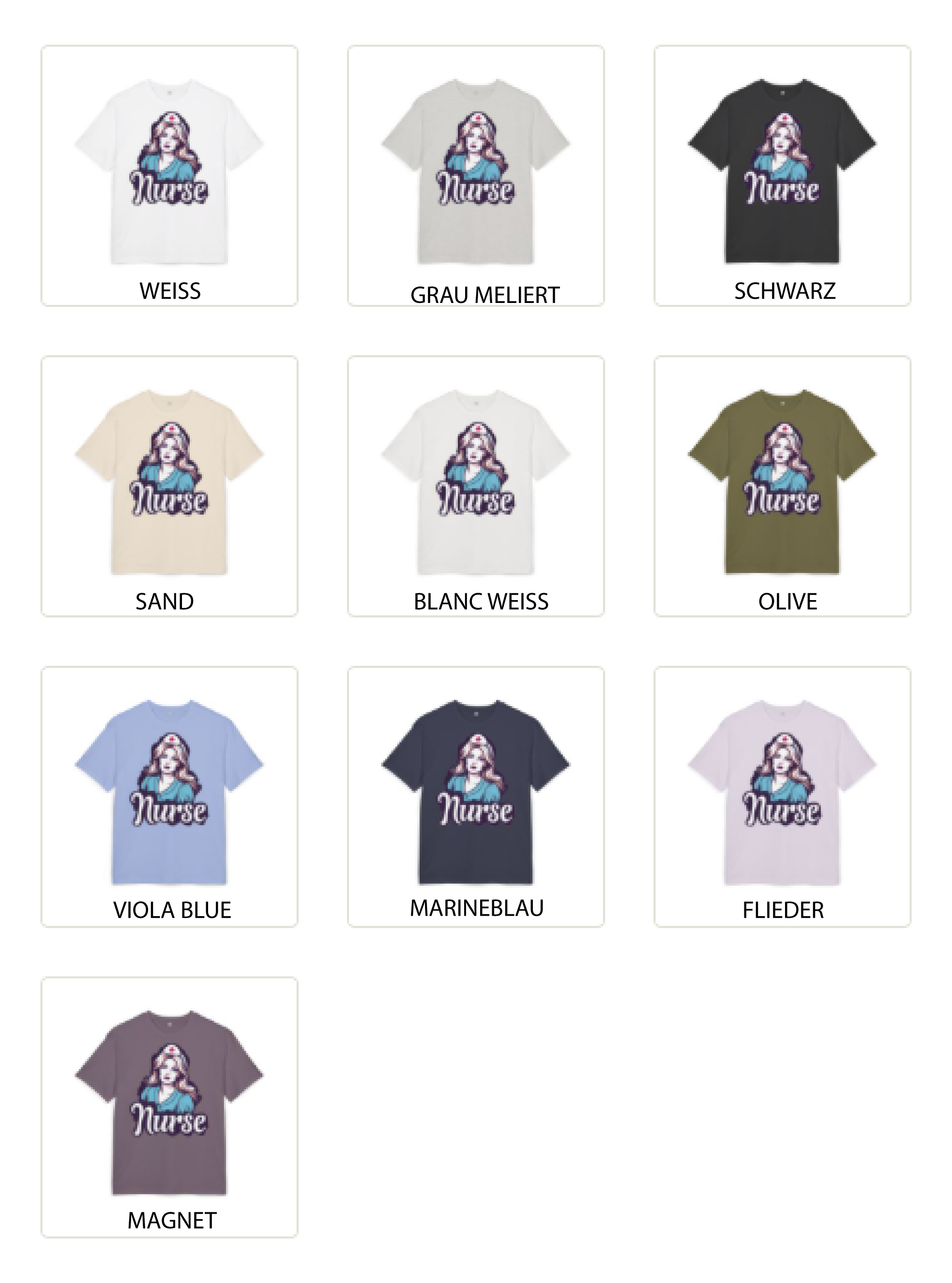 Vintage Nurse Illustration T-Shirt