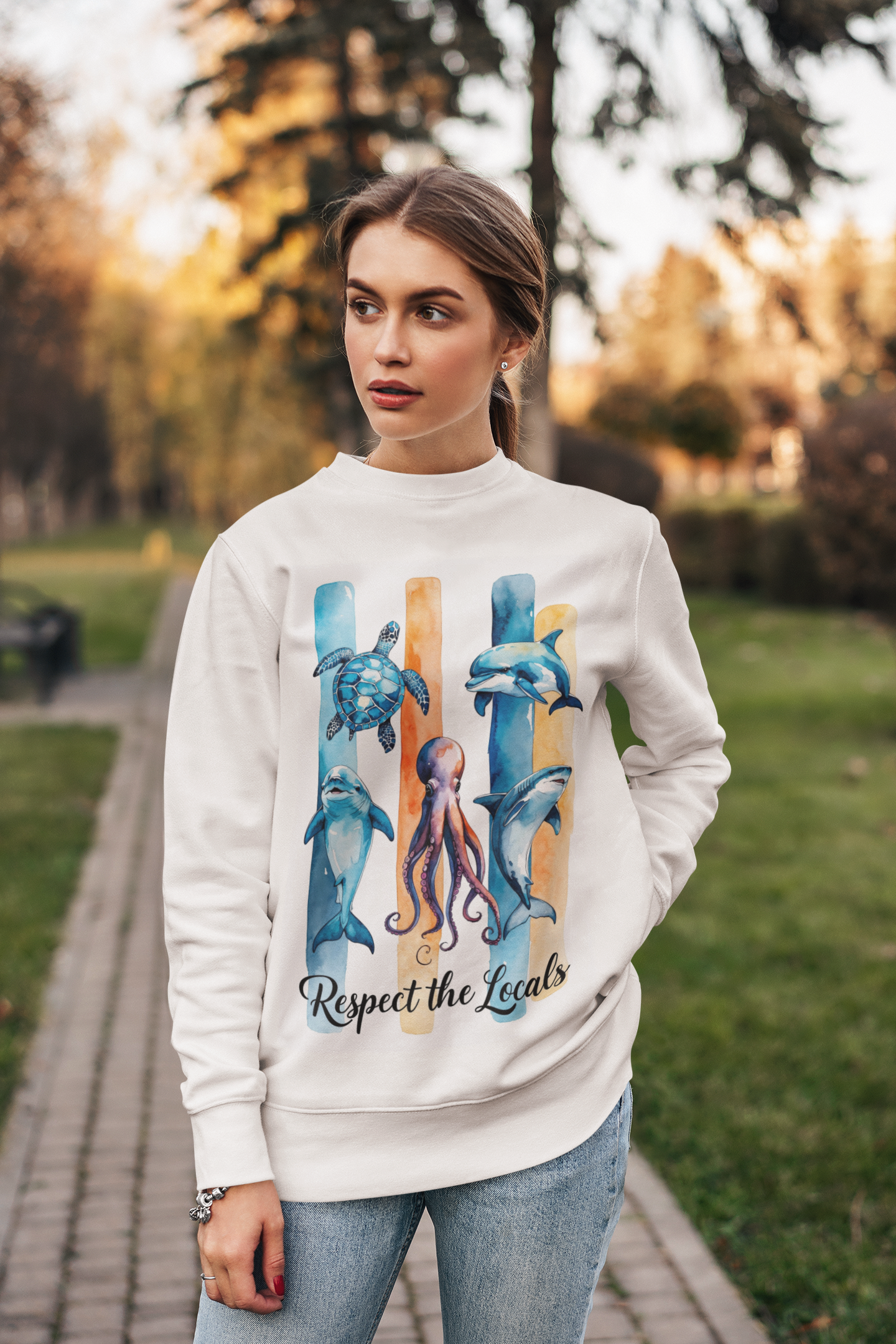 Respect the Locals Sweatshirt  Delfin