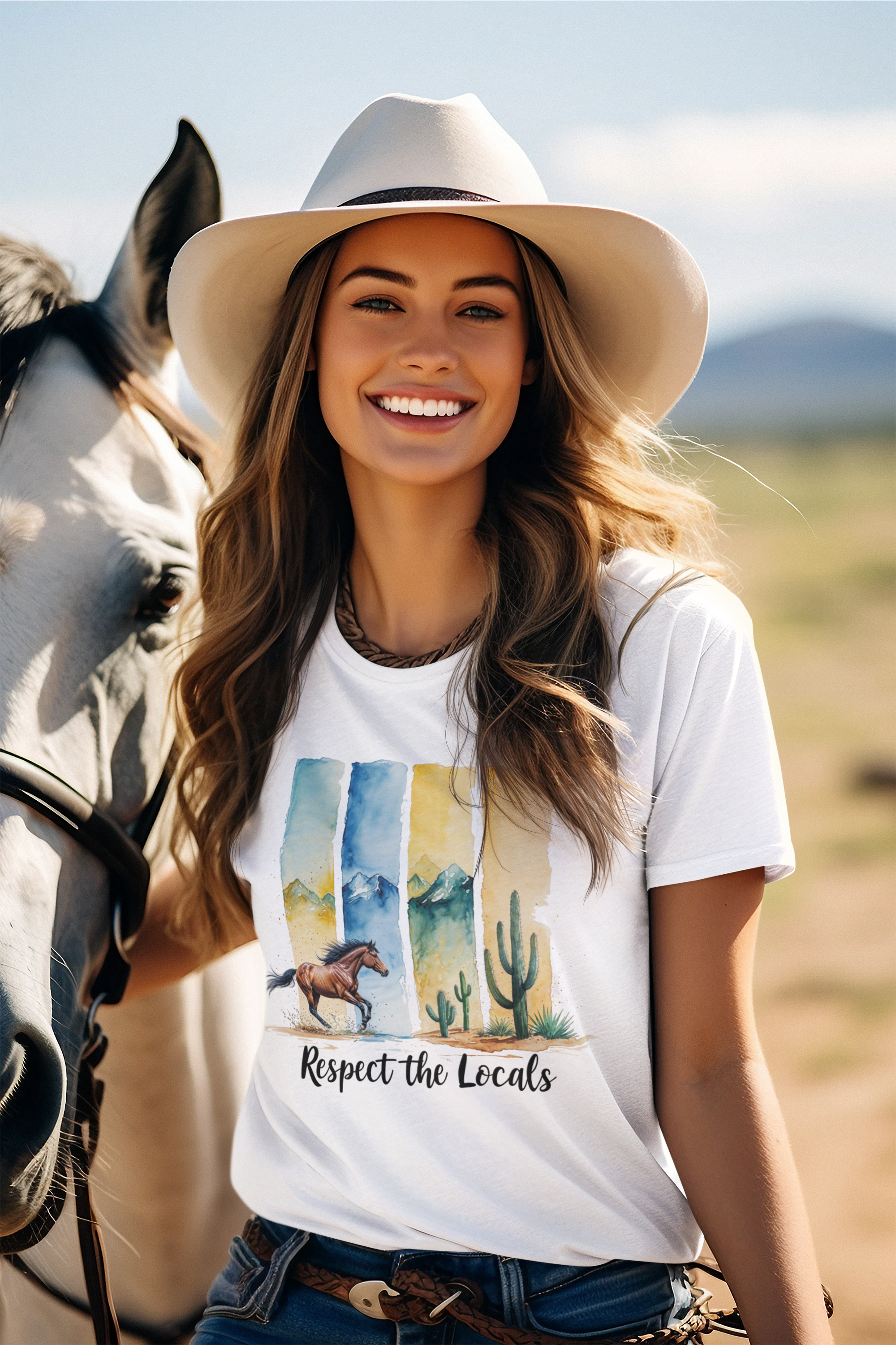 Save the Nature Hoodie – Aquarell Pferd