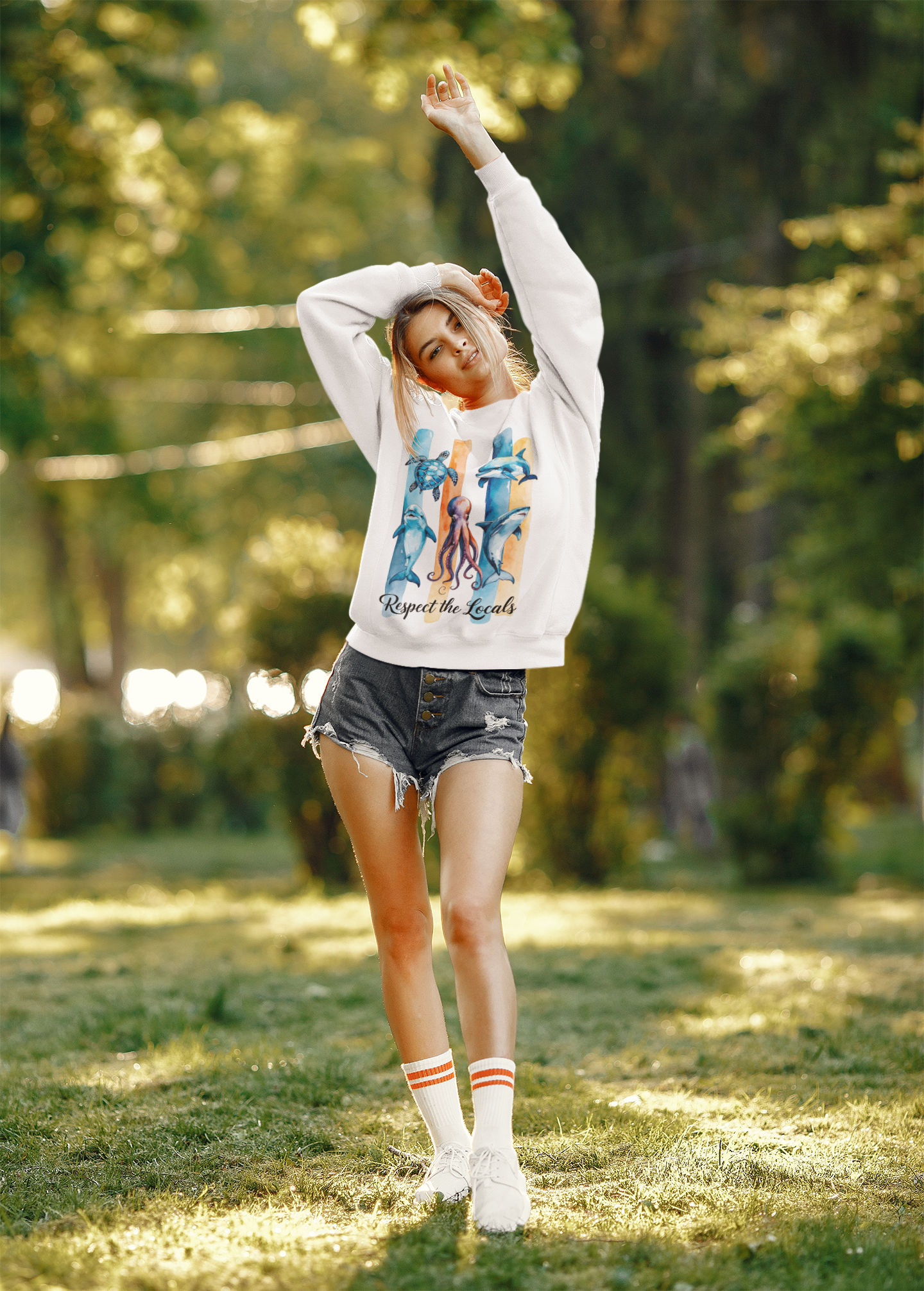 Respect the Locals Sweatshirt  Delfin
