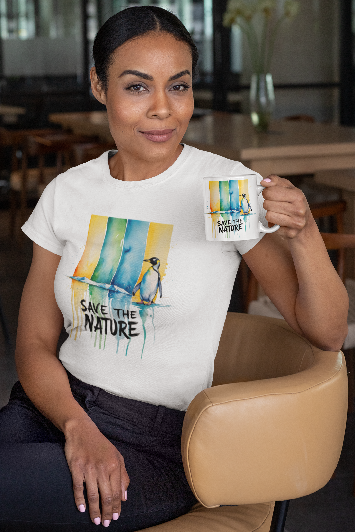 Save the Nature T-Shirt –  Pinguin