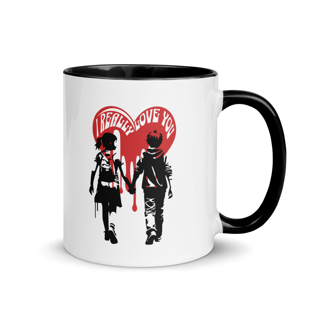 Tasse mit farbiger Innenseite Valentinstag