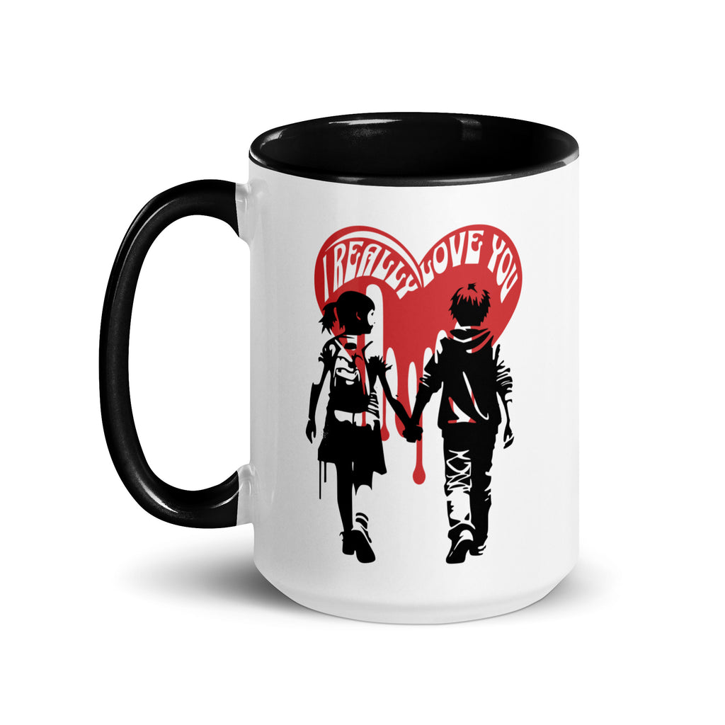 Tasse mit farbiger Innenseite Valentinstag