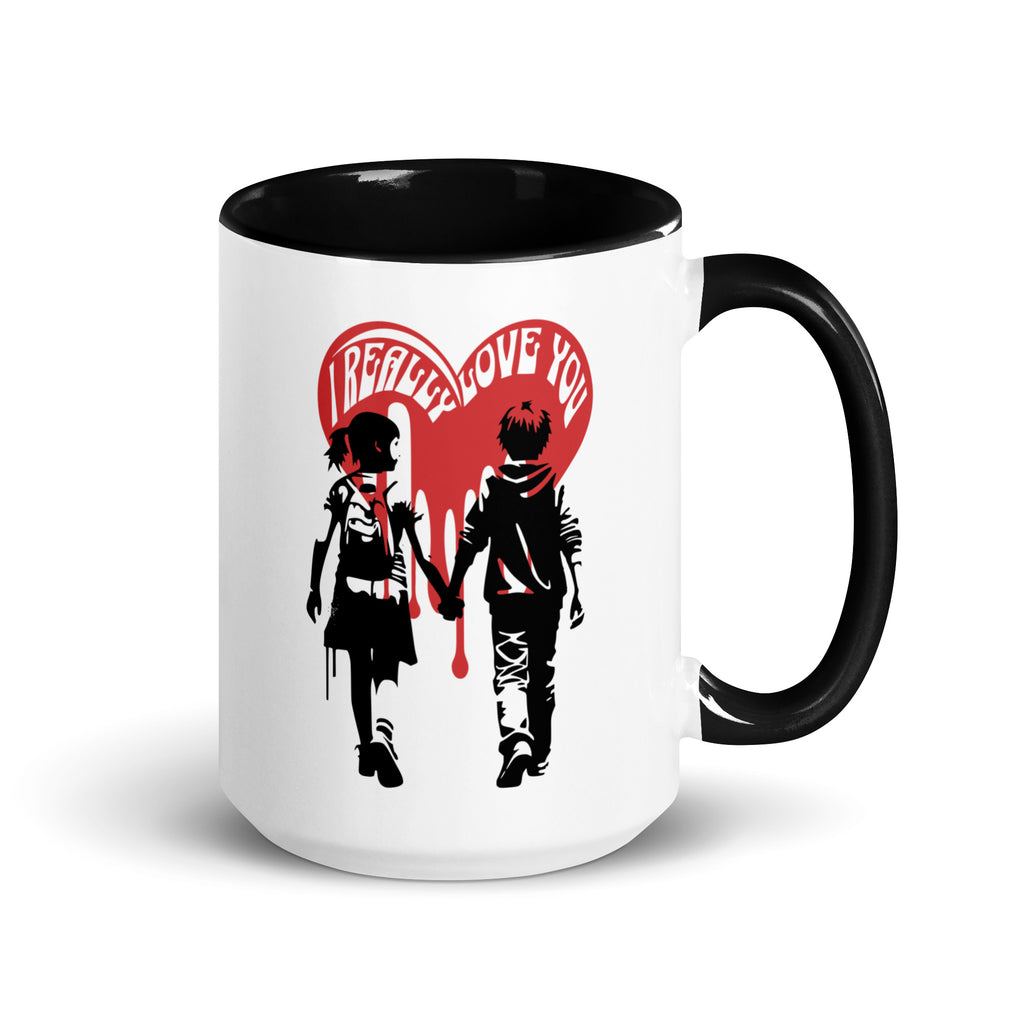 Tasse mit farbiger Innenseite Valentinstag